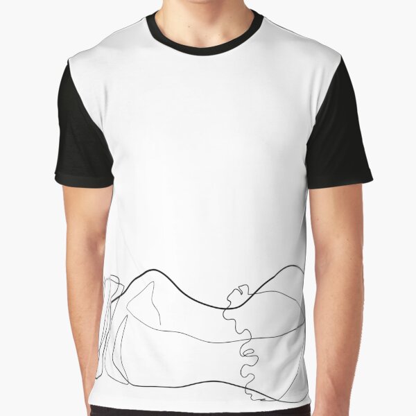 Lay down - Minimal line art by InspiRin T-Shirts, Hoodie, Sweatshirt | BlankRebels.com (Image 1)