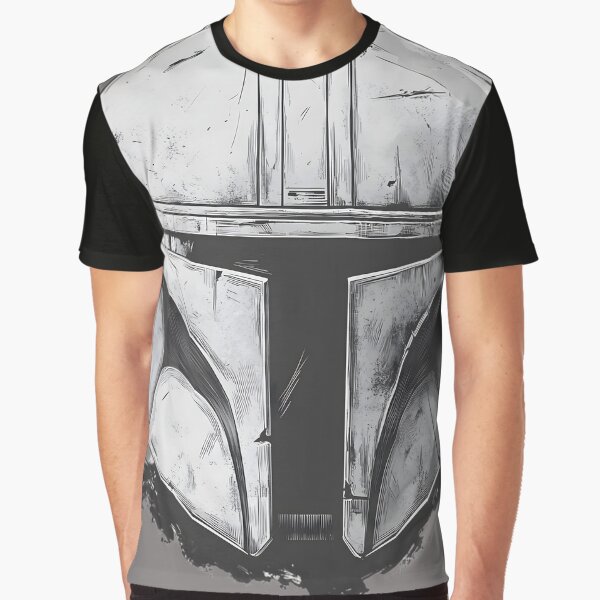 Mandalorian Helmet Sketch by MemeHodlr T-Shirts, Hoodie, Sweatshirt | BlankRebels.com (Image 1)