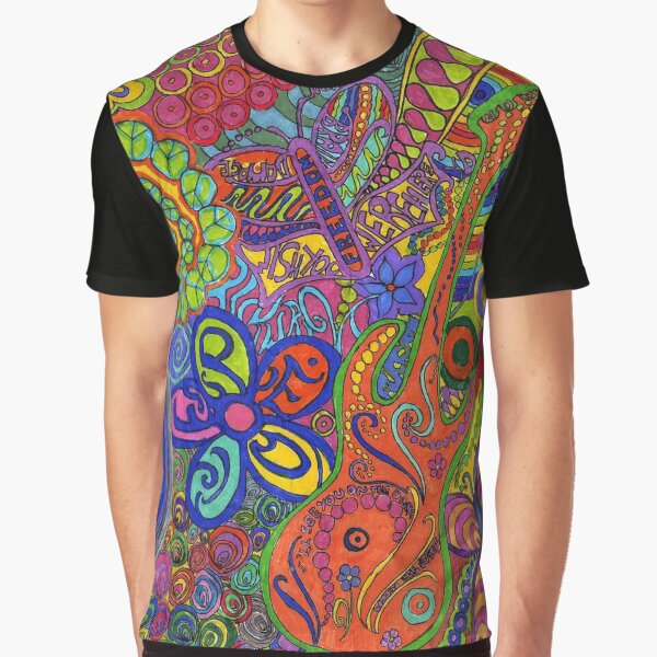 Colourful Hippie Design by JosAwestuff T-Shirts, Hoodie, Sweatshirt | BlankRebels.com (Image 1)