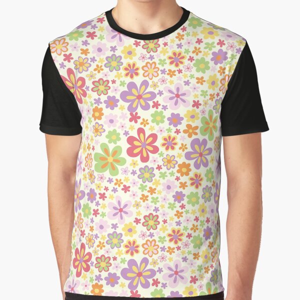 GREEN PURPLE VINTAGE FLORAL RETRO FUN 00S 90S by blomastudios T-Shirts, Hoodie, Sweatshirt | BlankRebels.com (Image 1)
