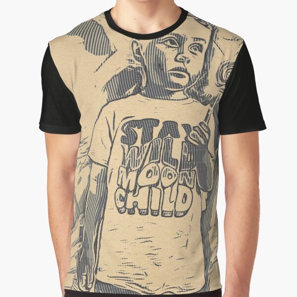 A Young Boy Retro Style Pen Sketch -  An Exclusive design! by MaayanCo T-Shirts, Hoodie, Sweatshirt (Image 1)