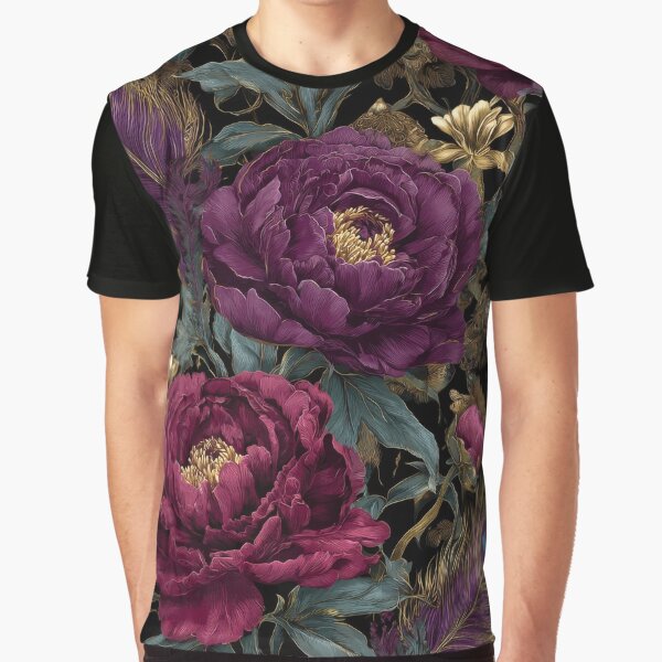Dark academia Victorian Peonies Feathers Connection by scicilysimonee T-Shirts, Hoodie, Sweatshirt (Image 1)