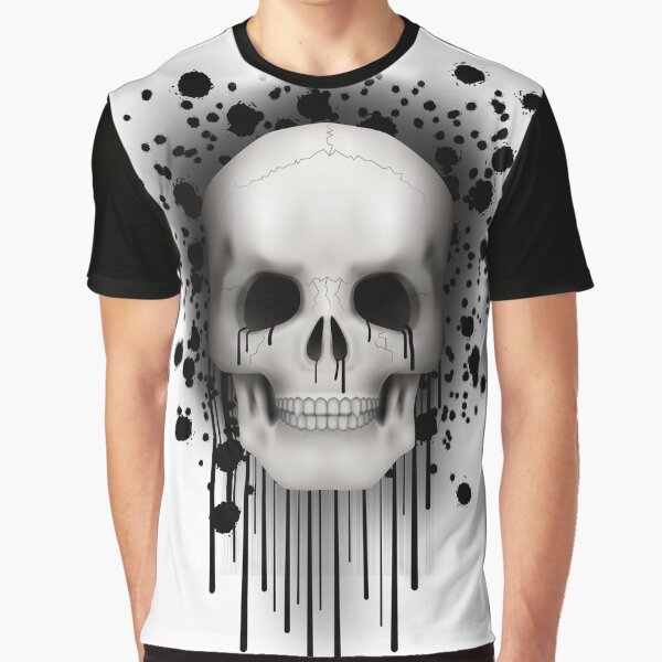 Skull (splatter & drips) by Jeremy Crotty T-Shirts, Hoodie, Sweatshirt | BlankRebels.com (Image 1)