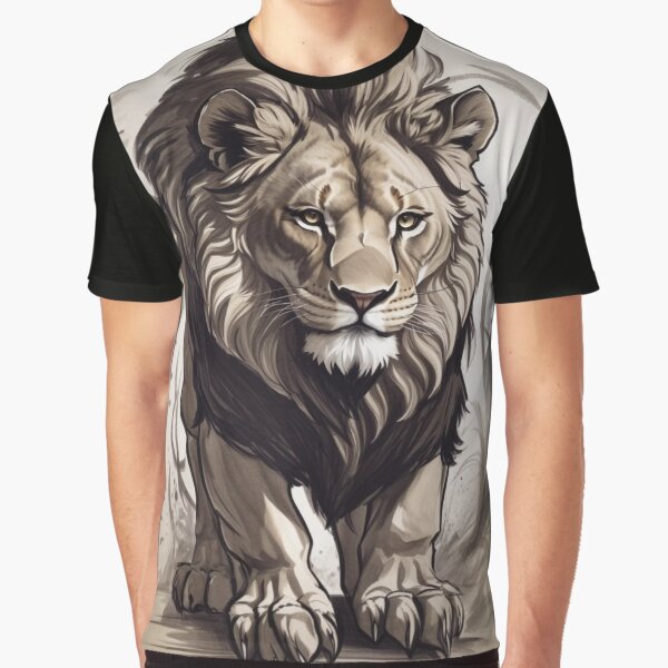 Majestic Lion in Sketch Style by Vitalka-uk T-Shirts, Hoodie, Sweatshirt | BlankRebels.com (Image 1)
