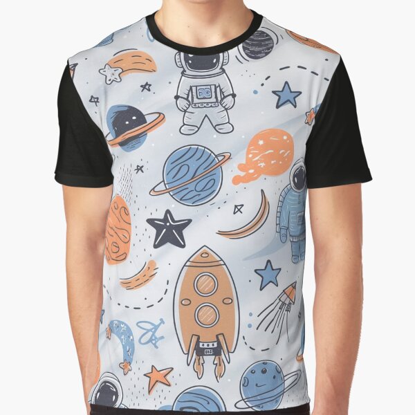 Doodle Spacexplorers Pattern by Furbulous Faces T-Shirts, Hoodie, Sweatshirt | BlankRebels.com (Image 1)