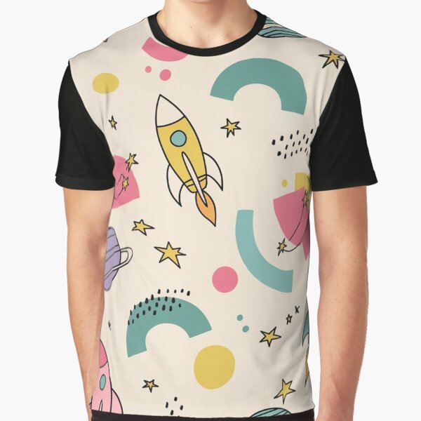 Geometric Space Adventure Pattern by Furbulous Faces T-Shirts, Hoodie, Sweatshirt | BlankRebels.com (Image 1)