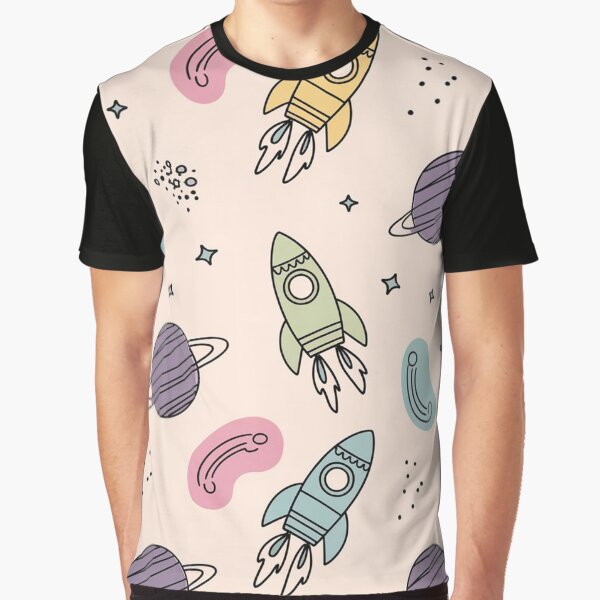 Funky Space Explorers Pattern by Furbulous Faces T-Shirts, Hoodie, Sweatshirt | BlankRebels.com (Image 1)