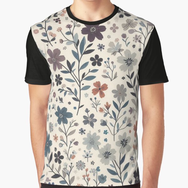 Nature-Inspired Floral Pattern by Furbulous Faces T-Shirts, Hoodie, Sweatshirt | BlankRebels.com (Image 1)
