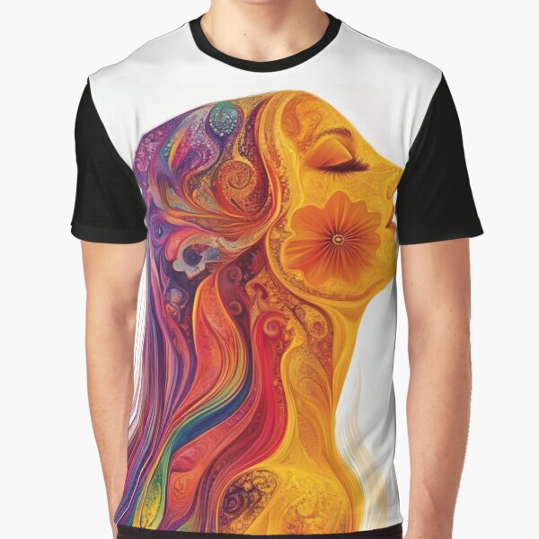 portrait of a hippie woman by Elite Print Studio T-Shirts, Hoodie, Sweatshirt | BlankRebels.com (Image 1)
