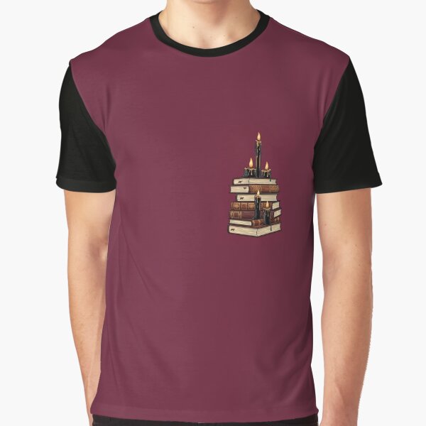 Dark Academia Books Candles | Gothic Literary Aesthetic Sticker Art by Gothic Han T-Shirts, Hoodie, Sweatshirt (Image 1)