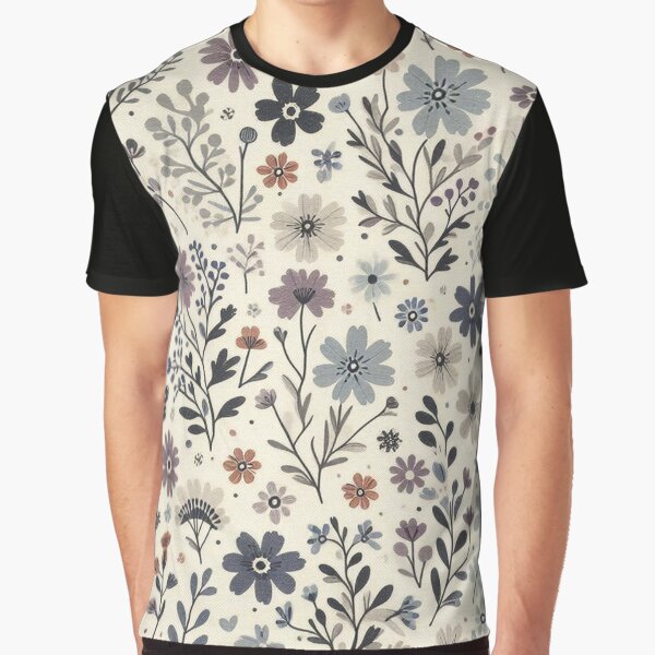Muted Tones Flower Design by Furbulous Faces T-Shirts, Hoodie, Sweatshirt | BlankRebels.com (Image 1)