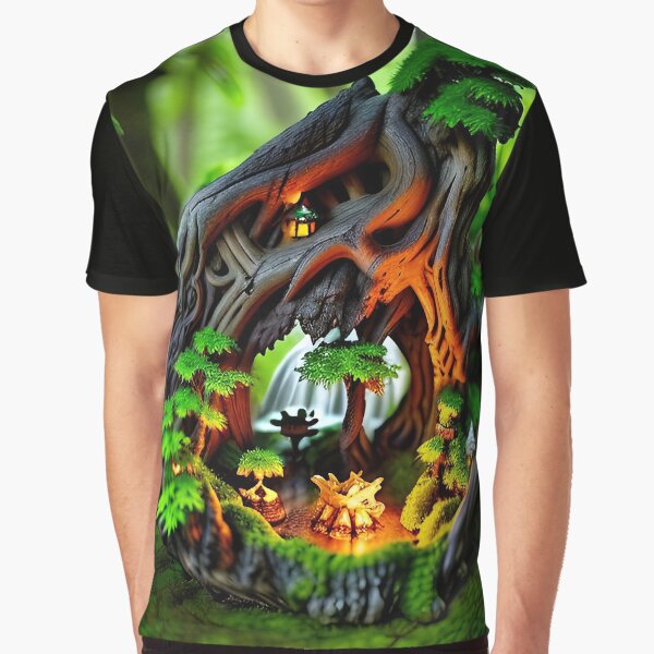 A detailed beautiful lush Fairycore Elf forest by PixieDustAIArt T-Shirts, Hoodie, Sweatshirt | BlankRebels.com (Image 1)