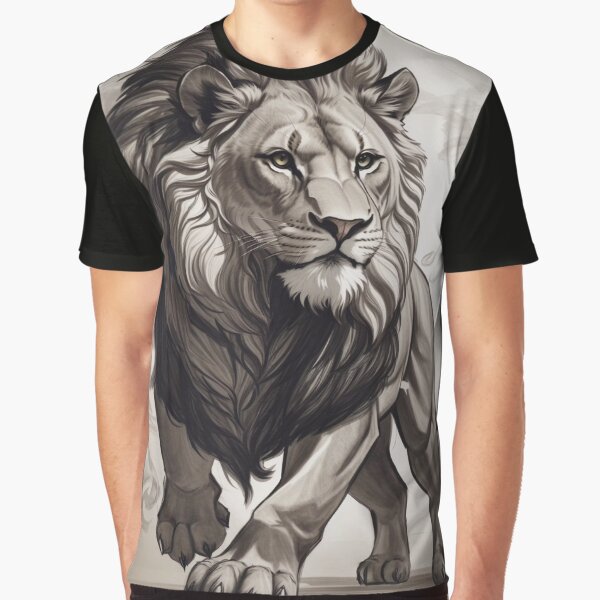 Majestic Lion in Sketch Style B by Vitalka-uk T-Shirts, Hoodie, Sweatshirt | BlankRebels.com (Image 1)