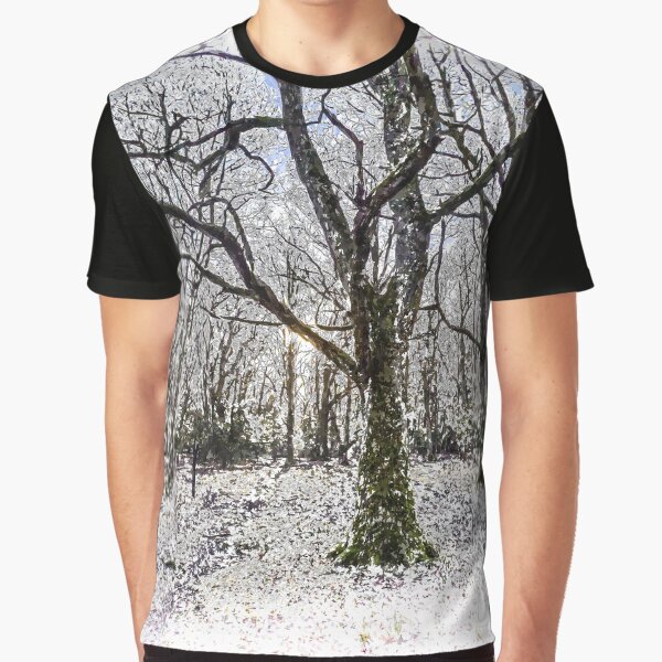 English Forest Snow Art by Londonimages T-Shirts, Hoodie, Sweatshirt | BlankRebels.com (Image 1)