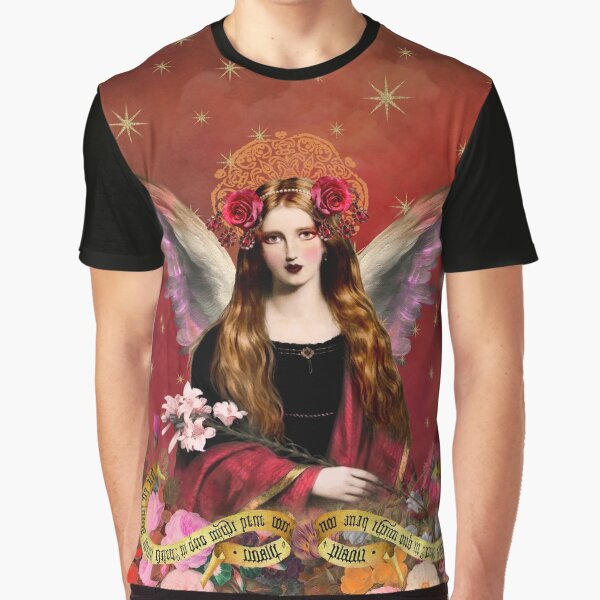 Pre Raphaelite Angel In Red by Demeters Spring T-Shirts, Hoodie, Sweatshirt | BlankRebels.com (Image 1)