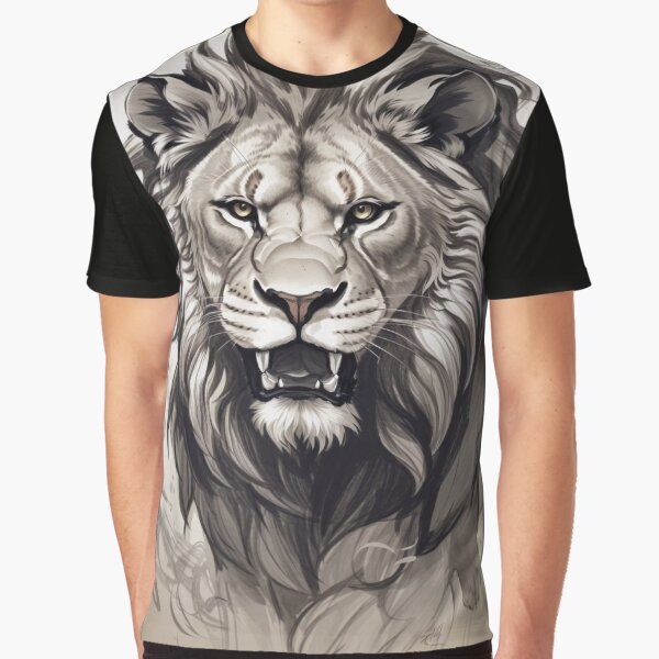Majestic Lion in Sketch Style A by Vitalka-uk T-Shirts, Hoodie, Sweatshirt | BlankRebels.com (Image 1)