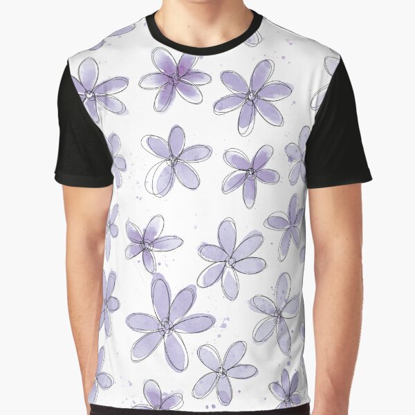 Floral Pattern #6 | Light Purple by RebeccaFlaherty T-Shirts, Hoodie, Sweatshirt | BlankRebels.com (Image 1)