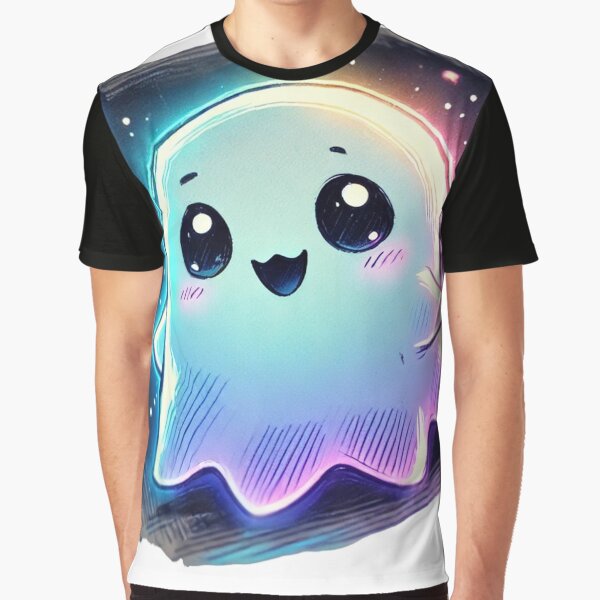 Copy of A sketch of a cute ghost in anime style as requested. by MYSTAYA T-Shirts, Hoodie, Sweatshirt (Image 1)
