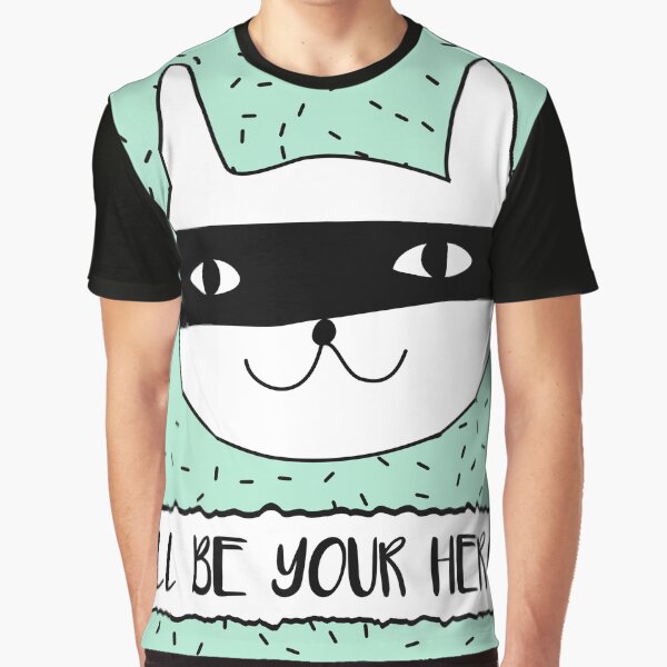Cat in superhero mask by GennyBunny T-Shirts, Hoodie, Sweatshirt | BlankRebels.com (Image 1)