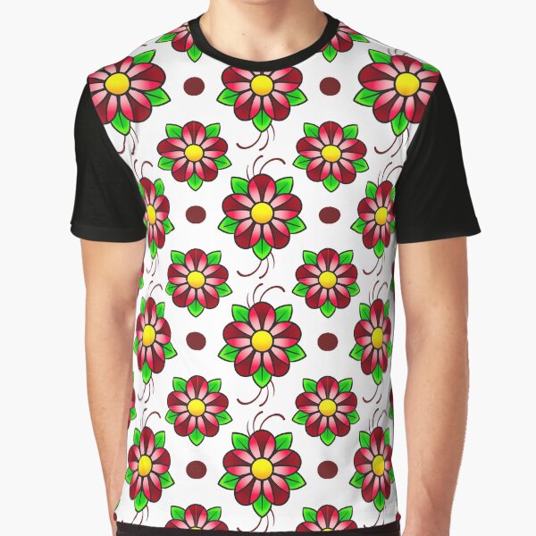 Traditional flower by MetroInk T-Shirts, Hoodie, Sweatshirt | BlankRebels.com (Image 1)