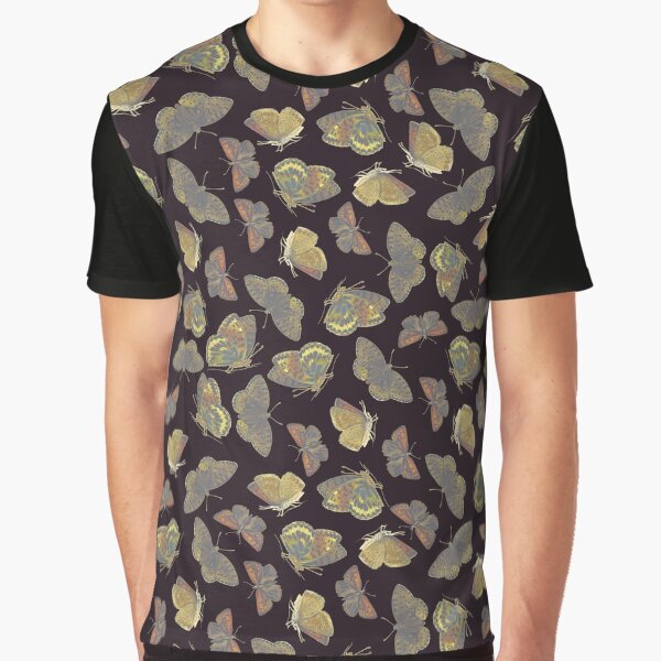 Dark Academia Aesthetic Vintage Butterfly Pattern by JoWillmot T-Shirts, Hoodie, Sweatshirt | BlankRebels.com (Image 1)