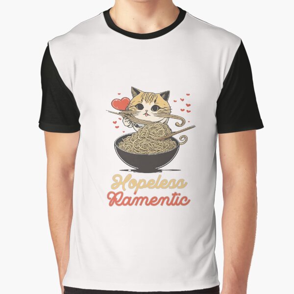 Cat Eating Ramen Noodles by Aissa6900 T-Shirts, Hoodie, Sweatshirt | BlankRebels.com (Image 1)