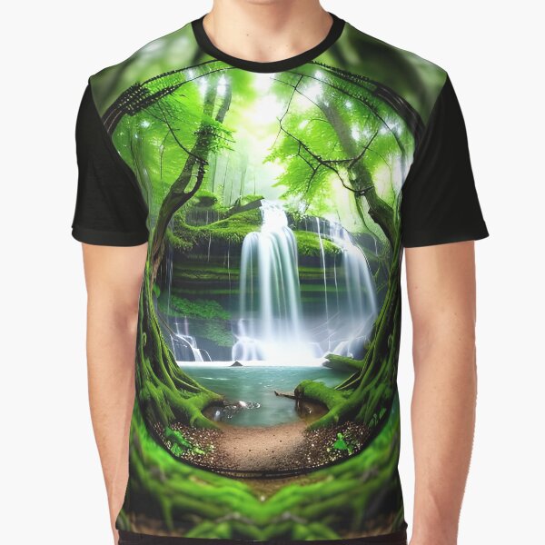 A beautiful lush Fairycore Elf forest scene by PixieDustAIArt T-Shirts, Hoodie, Sweatshirt | BlankRebels.com (Image 1)