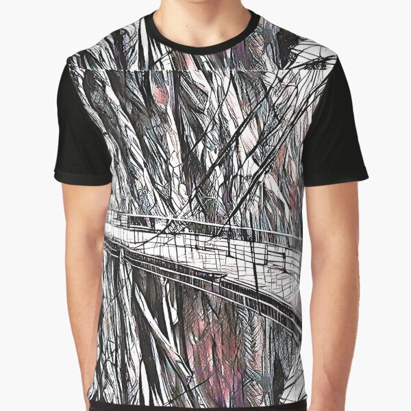 OLD BRIDGE IN ANIME STYLE by rawat401 T-Shirts, Hoodie, Sweatshirt | BlankRebels.com (Image 1)