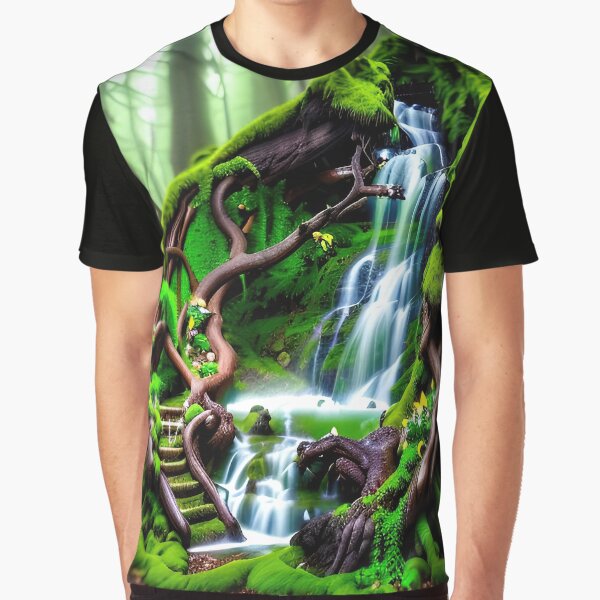 A beautiful Fairycore Elf forest in detail by PixieDustAIArt T-Shirts, Hoodie, Sweatshirt | BlankRebels.com (Image 1)