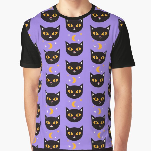 Halloween Black Cat Pattern by Mayziel T-Shirts, Hoodie, Sweatshirt | BlankRebels.com (Image 1)