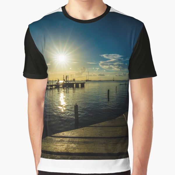 key largo on dock sunset by fineartbyK T-Shirts, Hoodie, Sweatshirt | BlankRebels.com (Image 1)