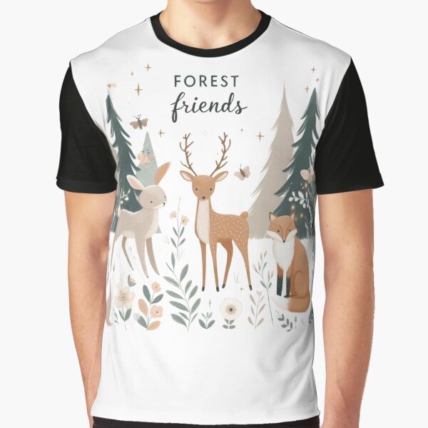 Animal friends of the forest by citmgpod T-Shirts, Hoodie, Sweatshirt | BlankRebels.com (Image 1)