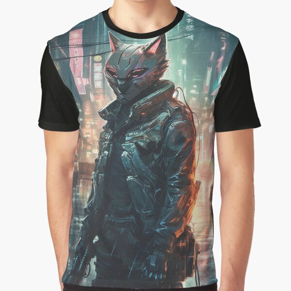 Cyberpunk Felines #8685C7B06 by nixlim T-Shirts, Hoodie, Sweatshirt | BlankRebels.com (Image 1)