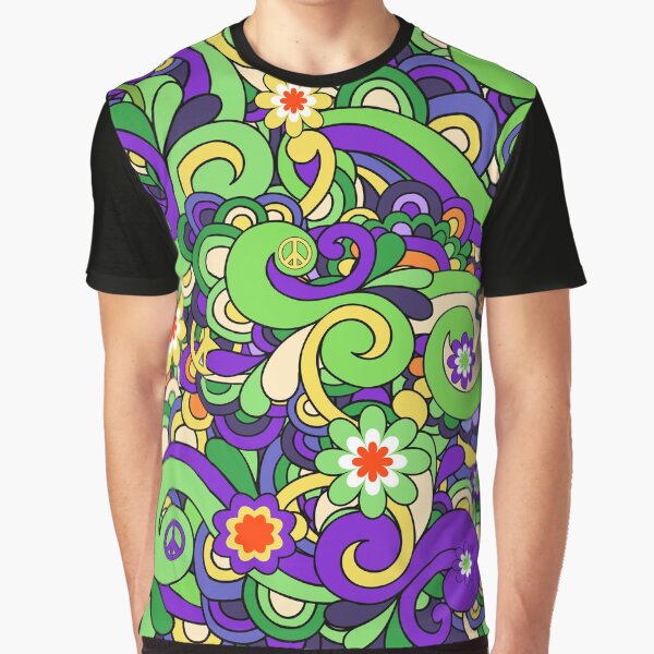 Colorful Hippie Swirl Pattern by Nartissima T-Shirts, Hoodie, Sweatshirt | BlankRebels.com (Image 1)