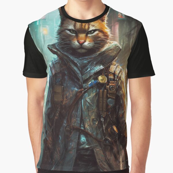 Cyberpunk Felines #39B89264B by nixlim T-Shirts, Hoodie, Sweatshirt | BlankRebels.com (Image 1)