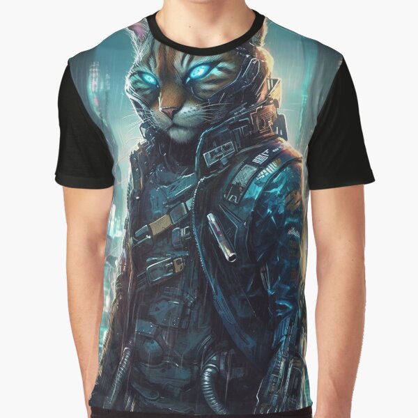 Cyberpunk Felines #20C038CB0 by nixlim T-Shirts, Hoodie, Sweatshirt | BlankRebels.com (Image 1)