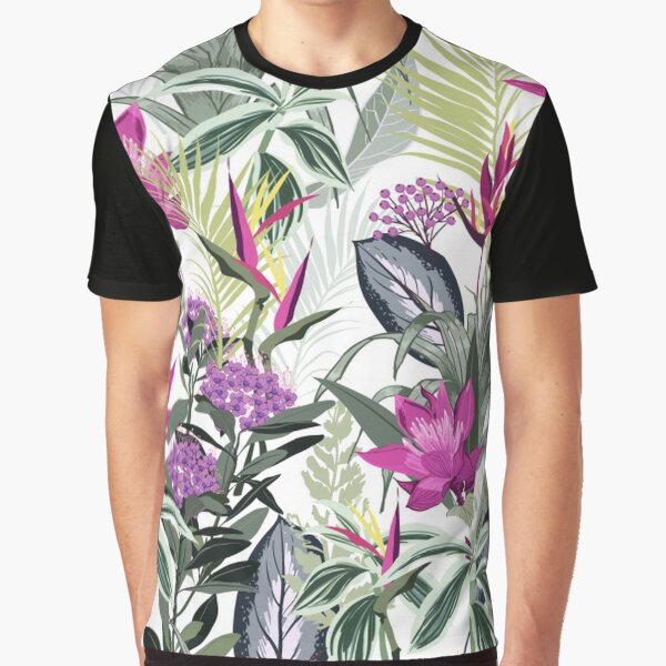Lovely Colorful Tropical Floral by pugmom4 T-Shirts, Hoodie, Sweatshirt | BlankRebels.com (Image 1)
