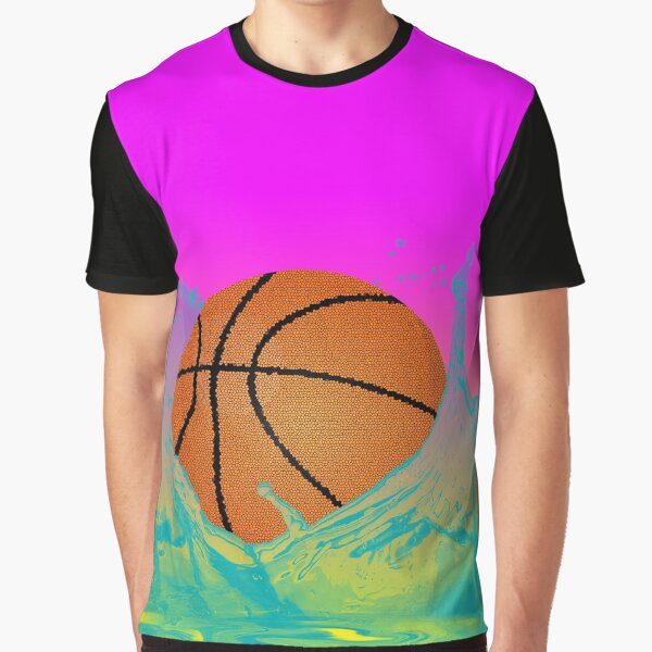 Vaporwave Basketball Splash by tdjeff02 T-Shirts, Hoodie, Sweatshirt | BlankRebels.com (Image 1)