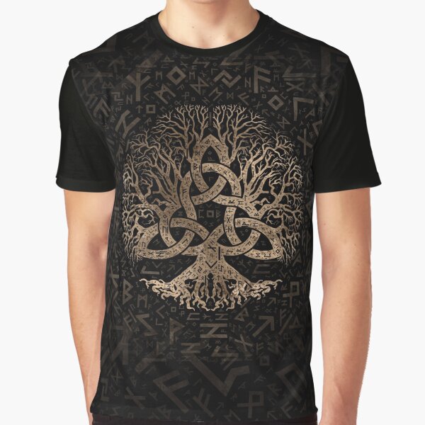 Tree of life with Triquetra on Futhark pattern by Nartissima T-Shirts, Hoodie, Sweatshirt | BlankRebels.com (Image 1)