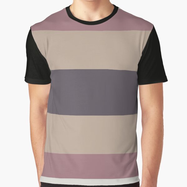 Retro Earth Color Stripe Maroon Beige Eggshell White Brown T-Shirts, Hoodie, Sweatshirt