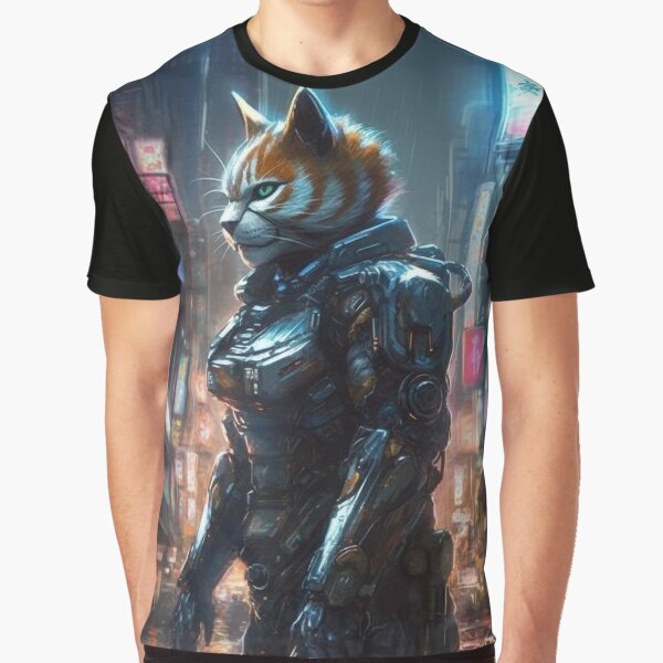 Cyberpunk Felines #8E8EDE58D by nixlim T-Shirts, Hoodie, Sweatshirt | BlankRebels.com (Image 1)