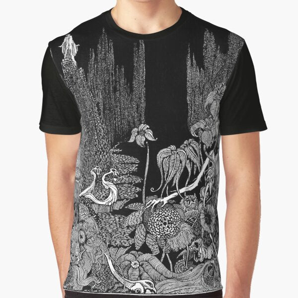 Silence - A Fable: Harry Clarke: Edgar Allan Poe by Grandma's Graphics T-Shirts, Hoodie, Sweatshirt (Image 1)