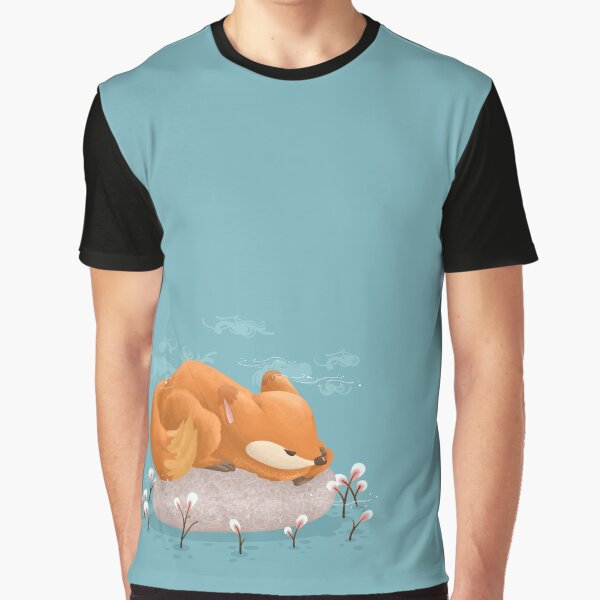 Fox Sleeping on Stone by Khotekmei T-Shirts, Hoodie, Sweatshirt | BlankRebels.com (Image 1)