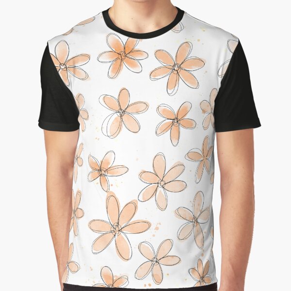 Floral Pattern #6 | Light Peach by RebeccaFlaherty T-Shirts, Hoodie, Sweatshirt | BlankRebels.com (Image 1)