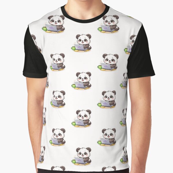 Cute Coding Panda Art by TheAllInStore T-Shirts, Hoodie, Sweatshirt | BlankRebels.com (Image 1)