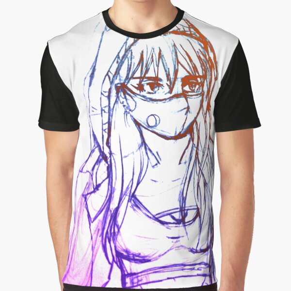 Sketch of an aesthetic girl in anime style by Estef Mos Art T-Shirts, Hoodie, Sweatshirt | BlankRebels.com (Image 1)