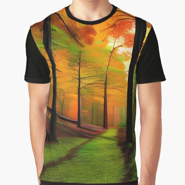 Yellow trees in the forest by brandway T-Shirts, Hoodie, Sweatshirt | BlankRebels.com (Image 1)