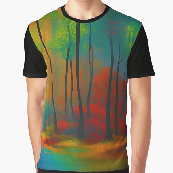 A forest full of trees in bright colors by brandway T-Shirts, Hoodie, Sweatshirt | BlankRebels.com (Image 1)