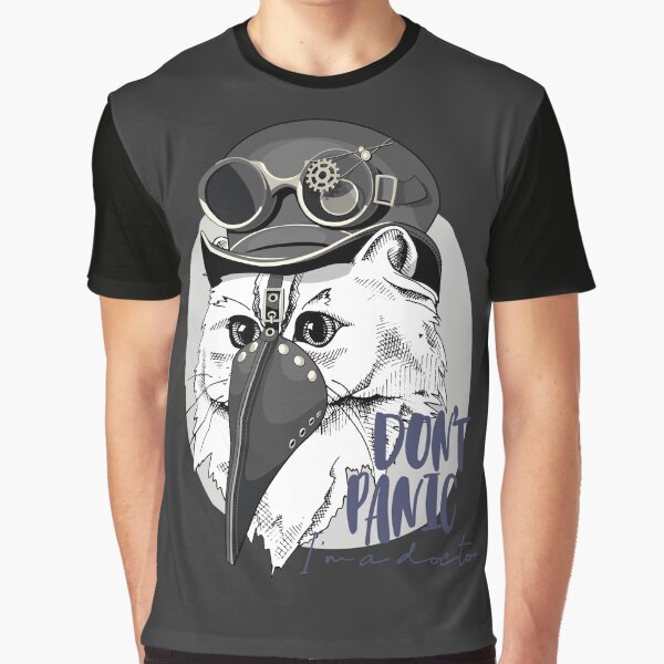 Steampunk White Cat Plague Helmet by Voodoo Store Paranormal Collections T-Shirts, Hoodie, Sweatshirt (Image 1)