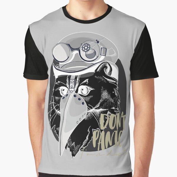 Steampunk Black Cat Plague Helmet by Voodoo Store Paranormal Collections T-Shirts, Hoodie, Sweatshirt (Image 1)
